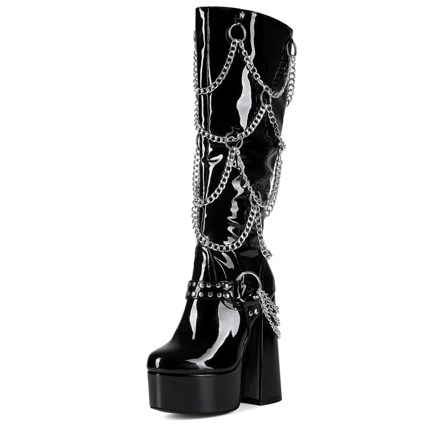 Extra-thick High Heel Plus-size Thigh-high Boots For Women
