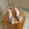 Women's Versatile Satin Anti-Collision High Heels