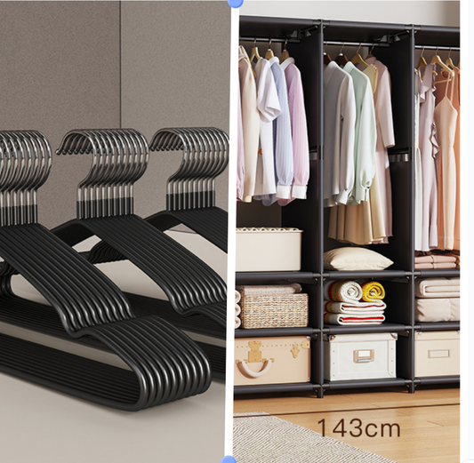 Bedroom Wardrobe 10 Hangers