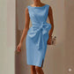 Bow-knot Fashion Sleeveless Midi Dress