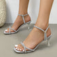 Women's Fashion Rhinestone Chain High-Heel Sandals