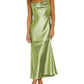 Fashionable Shoulder Straps Slim-fit Sexy Backless Lace-up Long Dress Robe