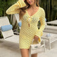 Euro-American Style Casual Resort-Ready Y2K Knitted Sheath Dress