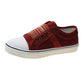 Women's Retro Zipper Fashion Patchwork Canvas Shoes