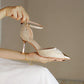 Women's Versatile Satin Anti-Collision High Heels