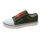Women's Retro Zipper Fashion Patchwork Canvas Shoes