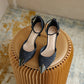 Women's Versatile Satin Anti-Collision High Heels