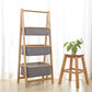 Bamboo Fabric Storage Rack Bedroom
