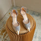 Women's Versatile Satin Anti-Collision High Heels