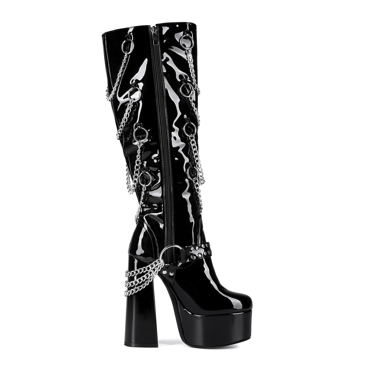 Extra-thick High Heel Plus-size Thigh-high Boots For Women