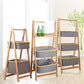 Bamboo Fabric Storage Rack Bedroom