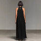 Resort-style Ruffled Halterneck Sleeveless Dress Loose-fitting And Figure-flattering Maxi Skirt