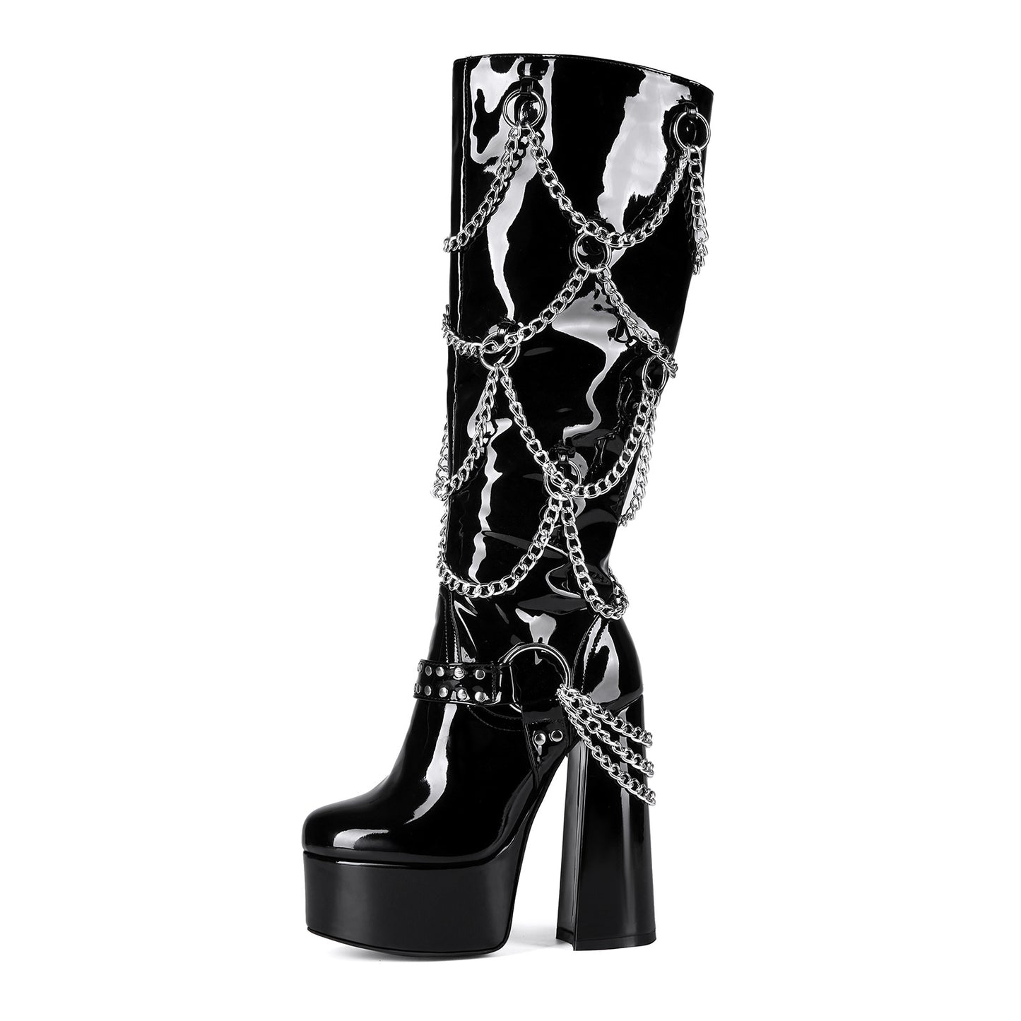 Extra-thick High Heel Plus-size Thigh-high Boots For Women