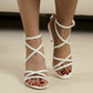Pointed-toe Buckle Stiletto Heels For Women