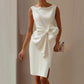 Bow-knot Fashion Sleeveless Midi Dress