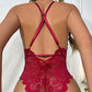 Red Lingerie Lace Pajamas Lingerie One-piece Lingerie Net Lingerie